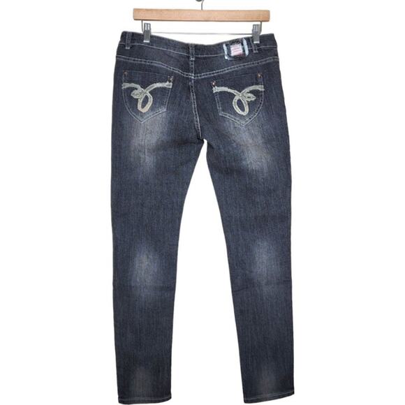 Ergo Wise & Ruthless Jacklyn Skinny Distressed Jeans Black Size 30 - Picture 5 of 12